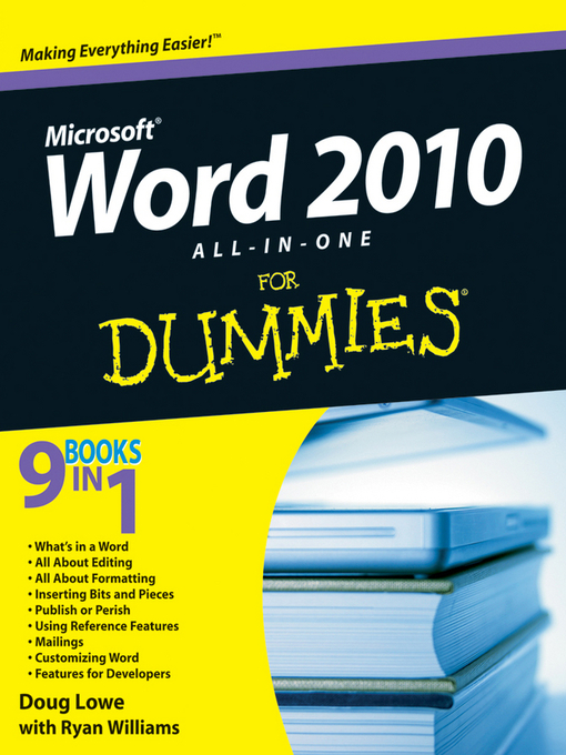 Title details for Word 2010 All-in-One For Dummies by Doug Lowe - Available